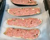 Foto del passaggio 1 della ricetta Barchetta di mellenzane ripiena di carne