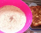 A picture of step 2 of Flavoured milk and french toast 🍞.