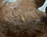 A picture of step 6 of Eggless Chocolate Banana cake.
