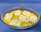 Foto del paso 3 de la receta: Bacalao al horno con patata encebollada