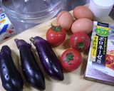 A picture of step 1 of Tomato Cream Quiche with Eggplants and Tomatoes.