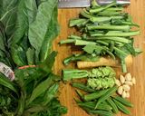 A picture of step 1 of Sautéed Aromatic Winter Vegetables.