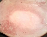 A picture of step 2 of sunshine 's kale and ham saute.