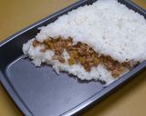 A picture of step 5 of Japanese Leek & Ground Pork Soboro.