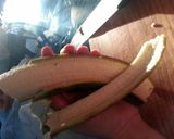 A picture of step 2 of arañitas.