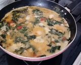 Une image de l'étape 5 de Omelette aux épinards.