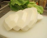 A picture of step 2 of So Creamy! Tender Crab Egg-Drop and Turnip Stew.