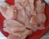 A picture of step 2 of My Chicken, Mash and Sweet Pepper Battered Dish 😀.