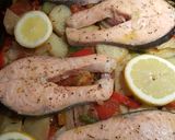 Foto del paso 4 de la receta: Salmón a las hierbas (principiantes)