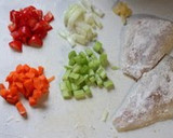 A picture of step 1 of Quick and Easy Tomato Cream Simmered Cod.