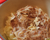 A picture of step 3 of Easy Layered and Steam-Cooked Cabbage and Pork.