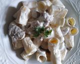Foto del passaggio 3 della ricetta Mezze maniche funghi, mascarpone e salsiccia