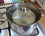 A picture of step 8 of Vickys Lighter Christmas Pudding, GF DF EF SF NF.