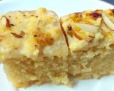 रबड़ी केक | मलाई केक (rabri cake / malai cake recipe in Hindi) रेसिपी चरण 10 फोटो