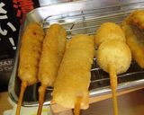 A picture of step 18 of Kushikatsu (Deep Fried Skewers) from Shinsekai in Osaka.