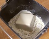 A picture of step 2 of Butter-free Tofu Bread in a Bread Maker.