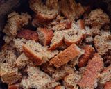 A picture of step 1 of Traditional Bread Pudding With Sultanas & Apricots.