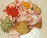 A picture of step 1 of Chicken biryani.