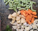 A picture of step 2 of Vegetable dum biriyani.