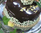 A picture of step 14 of Chocolate Tiaras for Cakes.