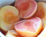A picture of step 3 of Peach Compote.