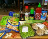 A picture of step 1 of Mike's Spicy Oysters Ramen.