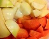 A picture of step 1 of Beef Stew Made with Steak Meat.