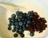 A picture of step 4 of Low Fat Cran-Blueberry Muffins.