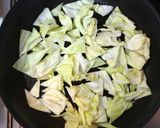 A picture of step 2 of Pasta with Spring Cabbage and Twice-Cooked Pork.