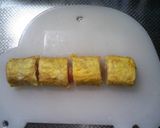 A picture of step 7 of Crab Stick Omelet Roll.