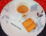 A picture of step 1 of Masala Chai.