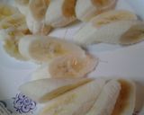 A picture of step 3 of Fried Bananas Atop Sausage.