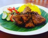 A picture of step 4 of Beef Rendang.