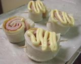A picture of step 3 of Baked Ham and Chikuwa Mayonnaise Rolls (Pack in your Bento).