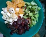 A picture of step 2 of Roasted cashew fruit macedonia salad.
