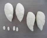 A picture of step 3 of Halloween Twin Ghosts Bread.