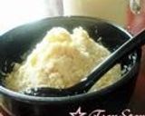 A picture of step 11 of Black Soybean Matcha Tea Okara Cake Easily Made With Pancake Mix In a Rice Cooker.