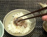 A picture of step 1 of Shiokara Fermented Squid Ochazuke.