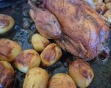 A picture of step 2 of Roast Chicken with Oven-Roasted Potatoes.