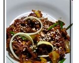 Foto langkah ke 7 dari resep Chinese Food Daging Sapi Lada Hitam versi Rumahan.