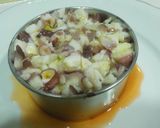 Foto del paso 7 de la receta Tartar de pulpo, maíz dulce y pimientos del piquillo