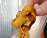 Foto langkah ke 4 dari resep Waffle Ubi Tanpa Tepung.
