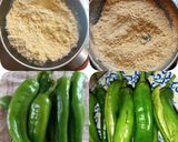 A picture of step 1 of Stuffed Chillies/ Bharwa Mirch.