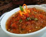 A picture of step 8 of Roasted Tomato and Capsicum chutney with Orange.