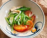 Hình bước làm 5 của món Canh Rau Cần Nước Nấu Cà Chua và Mẻ