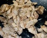 A picture of step 2 of Mangolian Beef.
