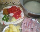 A picture of step 1 of Chicken biryani.