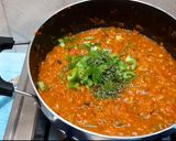 A picture of step 6 of Pav bhaji fondue.