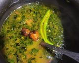 A picture of step 9 of Drum stick leaves Rasam.