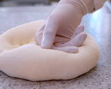 A picture of step 7 of Simple Bread | Crispy Crust! Cob Loaf Bread.